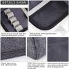 imageEASTHILL Big Capacity Pencil Case Pouch Pen Case Simple Stationery Bag School College Office Organizer for Teens Girls Adults StudentBlack M