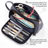 imageEASTHILL Big Capacity Pencil Case Pouch Pen Case Simple Stationery Bag School College Office Organizer for Teens Girls Adults StudentBlack M