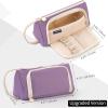 imageEASTHILL Big Capacity Pencil Case Pouch Pen Case Simple Stationery Bag School College Office Organizer for Teens Girls Adults StudentDeep Purple XW