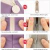imageEASTHILL Big Capacity Pencil Case Pouch Pen Case Simple Stationery Bag School College Office Organizer for Teens Girls Adults StudentDeep Purple XW
