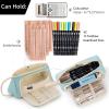 imageEASTHILL Big Capacity Pencil Case Pouch Pen Case Simple Stationery Bag School College Office Organizer for Teens Girls Adults StudentLight Blue XW