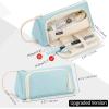 imageEASTHILL Big Capacity Pencil Case Pouch Pen Case Simple Stationery Bag School College Office Organizer for Teens Girls Adults StudentLight Blue XW
