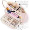 imageEASTHILL Big Capacity Pencil Case Pouch Pen Case Simple Stationery Bag School College Office Organizer for Teens Girls Adults StudentLight Pink XW