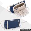 imageEASTHILL Big Capacity Pencil Case Pouch Pen Case Simple Stationery Bag School College Office Organizer for Teens Girls Adults StudentNavy XW