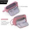 imageEASTHILL Big Capacity Pencil Case Pouch Pen Case Simple Stationery Bag School College Office Organizer for Teens Girls Adults StudentPink