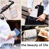 imageEASTHILL Big Capacity Pencil Case Pouch Pen Case Simple Stationery Bag School College Office Organizer for Teens Girls Adults StudentPlaid White