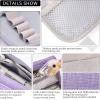 imageEASTHILL Big Capacity Pencil Case Pouch Pen Case Simple Stationery Bag School College Office Organizer for Teens Girls Adults StudentPurple