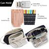 imageEASTHILL Big Capacity Pencil Case Pouch Pen Case Simple Stationery Bag School College Office Organizer for Teens Girls Adults StudentXWK Black