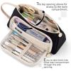 imageEASTHILL Big Capacity Pencil Case Pouch Pen Case Simple Stationery Bag School College Office Organizer for Teens Girls Adults StudentXWK Black