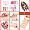 imageEASTHILL Big Capacity Pencil Pen Case Office College School Large Storage High Capacity 3 Layers Pencil Bag Zipper Stationery Pouch Holder Box Multifunctional Organizer Pink