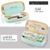 imageEASTHILL Big Capacity Pencil Pen Case Office College School Large Storage High Capacity Bag Pouch Holder Box Organizer Blue CyanCyan