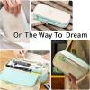 imageEASTHILL Big Capacity Pencil Pen Case Office College School Large Storage High Capacity Bag Pouch Holder Box Organizer Blue CyanCyan