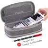 imageEASTHILL Big Capacity Pencil Pen Case Office College School Large Storage High Capacity Bag Pouch Holder Box Organizer Blue CyanGray