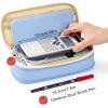 imageEASTHILL Big Capacity Pencil Pen Case Office College School Large Storage High Capacity Bag Pouch Holder Box Organizer Blue CyanLight Blue