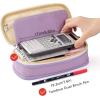 imageEASTHILL Big Capacity Pencil Pen Case Office College School Large Storage High Capacity Bag Pouch Holder Box Organizer Blue CyanPurple
