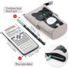 imageEASTHILL Big Capacity Pencil Pen Case Pouch Box Organizer Large Storage for Bullet JournalGray