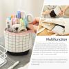 imageEASTHILL Big Capacity Pencil Pen Case Pouch Box Organizer Large Storage for Bullet JournalPlaid white
