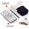 imageEASTHILL Big Capacity Pencil Pen Case Pouch Box Organizer Large Storage for Bullet JournalPlaid white