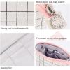 imageEASTHILL Big Capacity Pencil Pen Case Pouch Box Organizer Large Storage for Bullet JournalPlaid white
