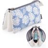 imageEASTHILL Big Capacity Pencil Pen Case Office College School Large Storage High Capacity 3 Layers Pencil Bag Zipper Stationery Pouch Multifunctional Organizer Blue