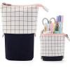imageEASTHILL Big Capacity Pencil Pen Case Pouch Box Organizer Large Storage for Bullet JournalPlaid white
