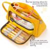 imageEASTHILL Big Capacity Pencil Case Large Pencil Pen Pouch Bag High Storage Case Middle School College Office Organizer for Student Teens Girls Adults Yellow