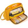imageEASTHILL Big Capacity Pencil Case Large Pencil Pen Pouch Bag High Storage Case Middle School College Office Organizer for Student Teens Girls Adults Yellow