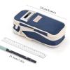 imageEASTHILL Big Capacity Pencil Case Large Pencil Pouch Stationery Pen Bag for Teen GirlsNavyNavy