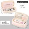 imageEASTHILL Big Capacity Pencil Case Large Pencil Pouch Stationery Pen Bag for Teen GirlsNavyPink