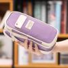imageEASTHILL Big Capacity Pencil Case Large Pencil Pouch Stationery Pen Bag for Teen GirlsNavyPurple