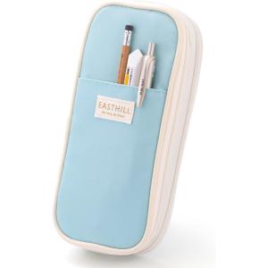 imageEASTHILL Big Capacity Pencil Case Large Pencil Pouch Stationery Pen Bag for Teen GirlsNavyBlue
