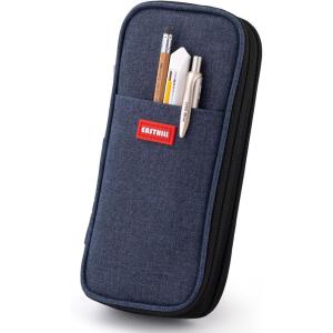 imageEASTHILL Big Capacity Pencil Case Large Pencil Pouch Stationery Pen Bag for Teen GirlsNavyDeep Blue
