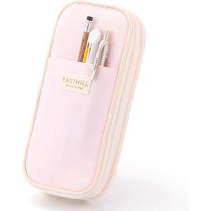 imageEASTHILL Big Capacity Pencil Case Large Pencil Pouch Stationery Pen Bag for Teen GirlsNavyPink